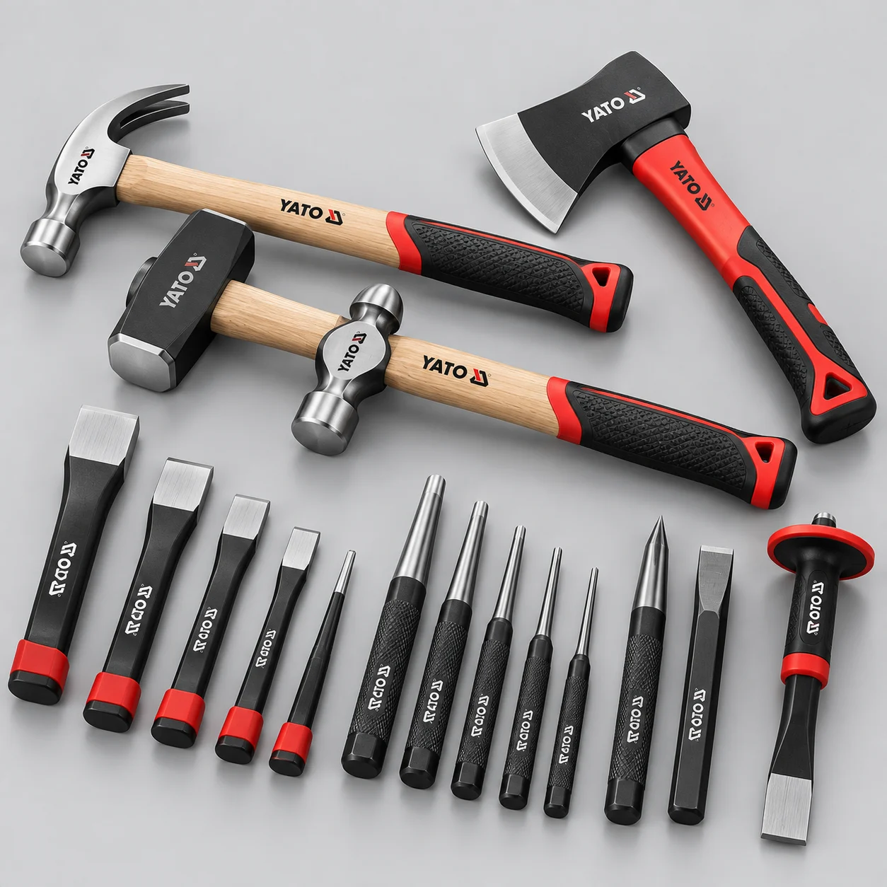 HAMMER CHISELS PUNCHES AND AXES